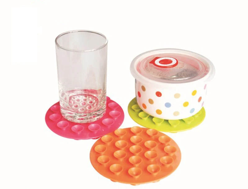 Baby Feeding Bowl Anti Slip Placemat Children Two Sided 19 Suction Sucker Mat Pads Tableware Fixed Non Slip Coaster BB5148 (4)