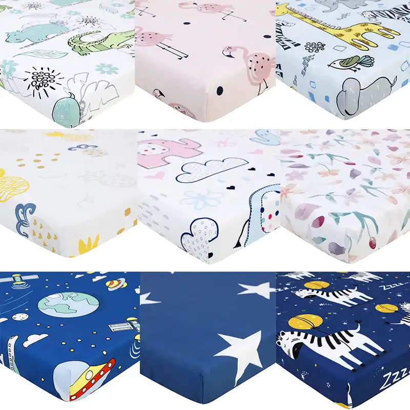 printed crib sheets