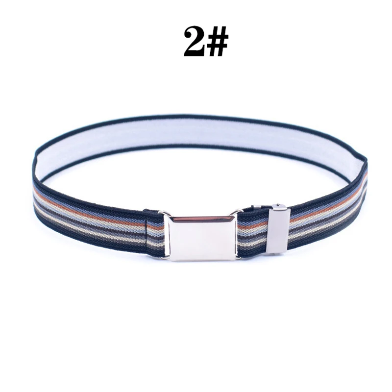 Adjustable Belt For Kids Children Stretch Elastic Canvas Waistband Boys Girls Easy Buckles Pants Trousers Strap Belts elastic belt for men