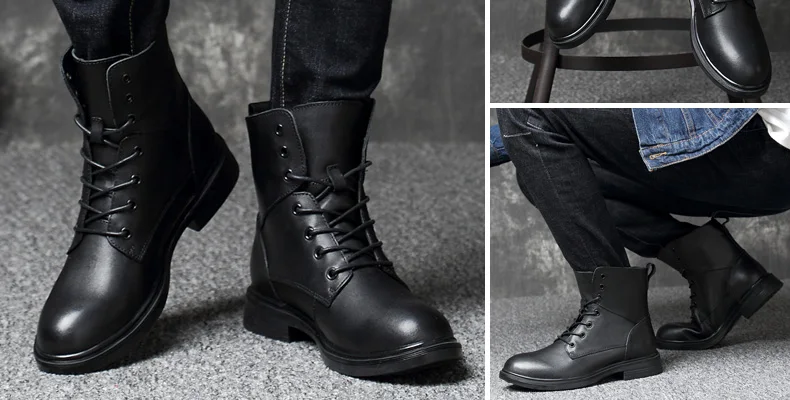 Dr Martens/мужские зимние кожаные ботинки Martin; Мужская Безопасная рабочая обувь; Botines botas hombre; зимние ботинки; Безопасная рабочая обувь размера плюс