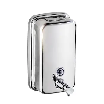 

Manual Soap Dispenser Wall Mount Soap Sanitizers Stainless Steel Liquids Hand Washer For Kitchen Bathroom Hardware Facilities