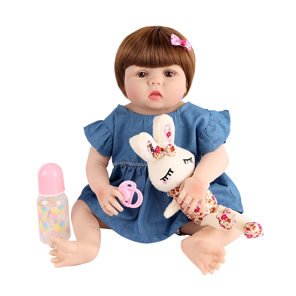 Bebe reborn 55 см, мягкая силиконовая кукла-реборн для всего тела, Игрушки для маленьких девочек, куклы для младенцев, игрушки Brinquedos