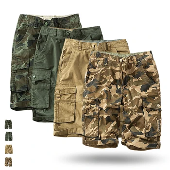 

2020 Mens Military Cargo Shorts Brand New Army Camouflage Tactical Shorts Men Cotton Loose Work Casual Short Pants Plus Size