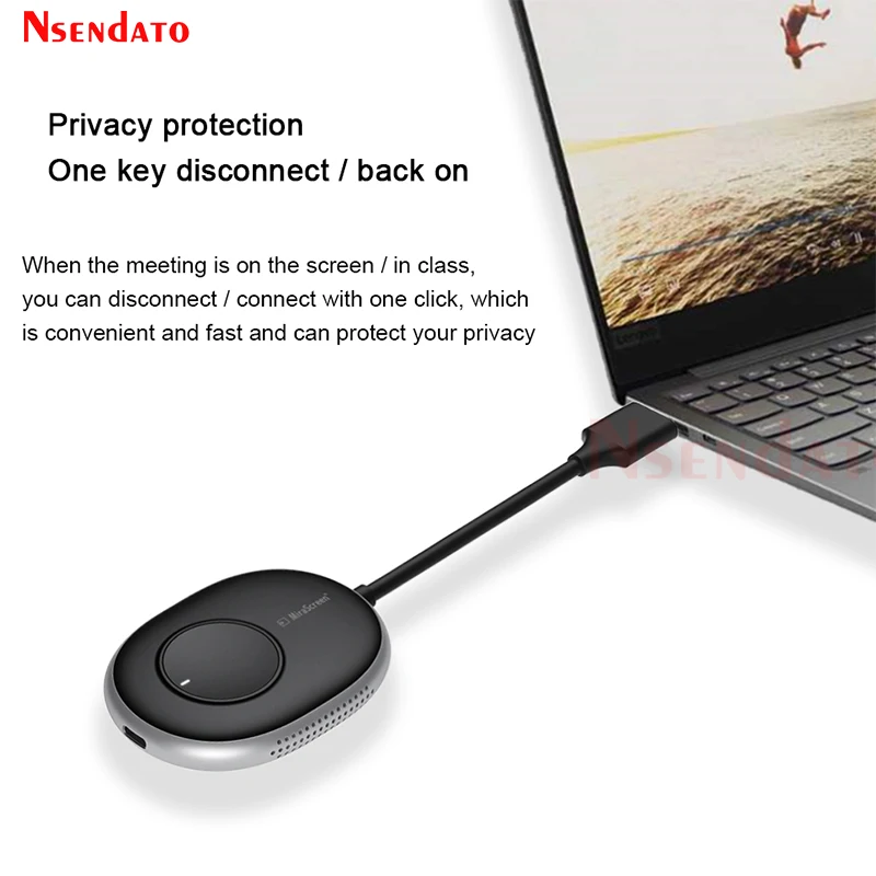 Mirascreen-transmissor e Receptor de Vídeo sem Fio Dongle para Airplay Adaptador Stick Wi-fi Receptor pc 4k 5g hd tv - Image 5