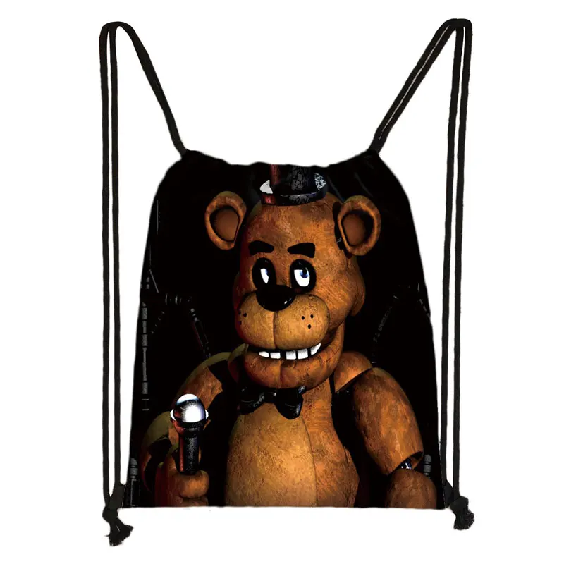 Мультяшная сумка на шнурке Five Nights at Freddy's, FNAF, сумки для хранения, медведь Фредди, Бонни, кролик, Фокси Чика, рюкзак, Детская сумка для книг - Цвет: SKDFLD44