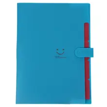 Пластик расширяя папки файла типа «гармошка» Органайзер документов 5 карманами A4 письмо Размеры для школы и офиса