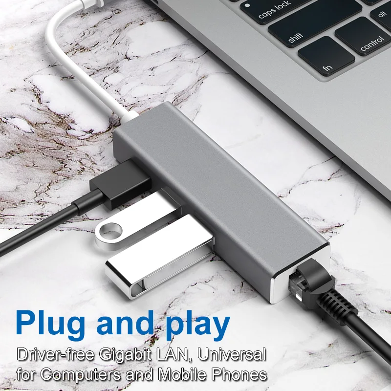 док станция type c для планшета Док USB C 4 в 1 Тип USB3.0 rj45 адаптер usb хаб ноутбука планшет