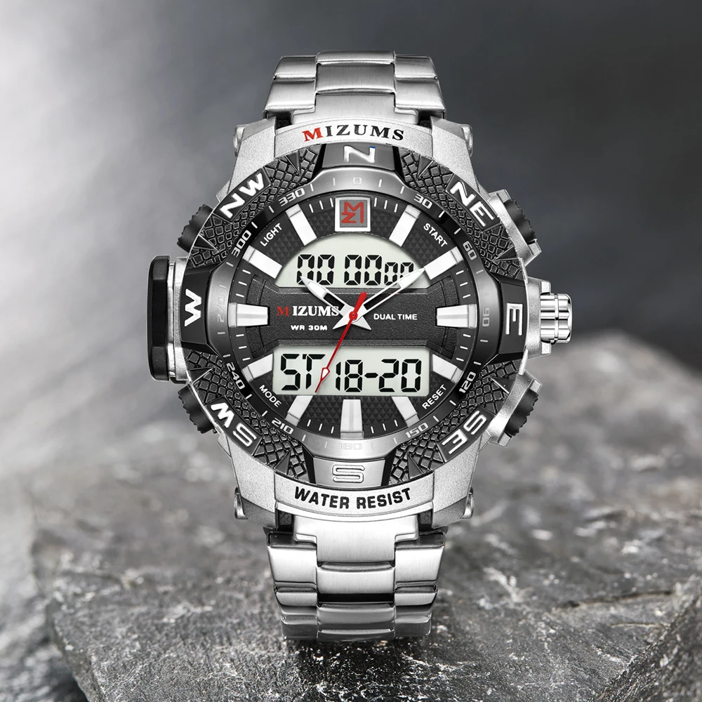 wholesale Military Watches Men Luxury Brand Full Steel Watch Sports Quartz Multi-function LED Waterpoof Gold Wristwatch Relogio Masculino 2019 drop shipping (17)