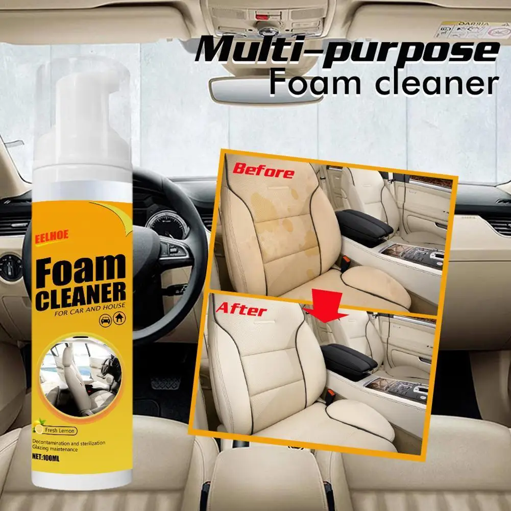 

150ML Cleaner for Auto Interior Leather Car Interior Cleaning Foam Cleaner Car Seat Interior Car Cleaner Car Cleaning Agent