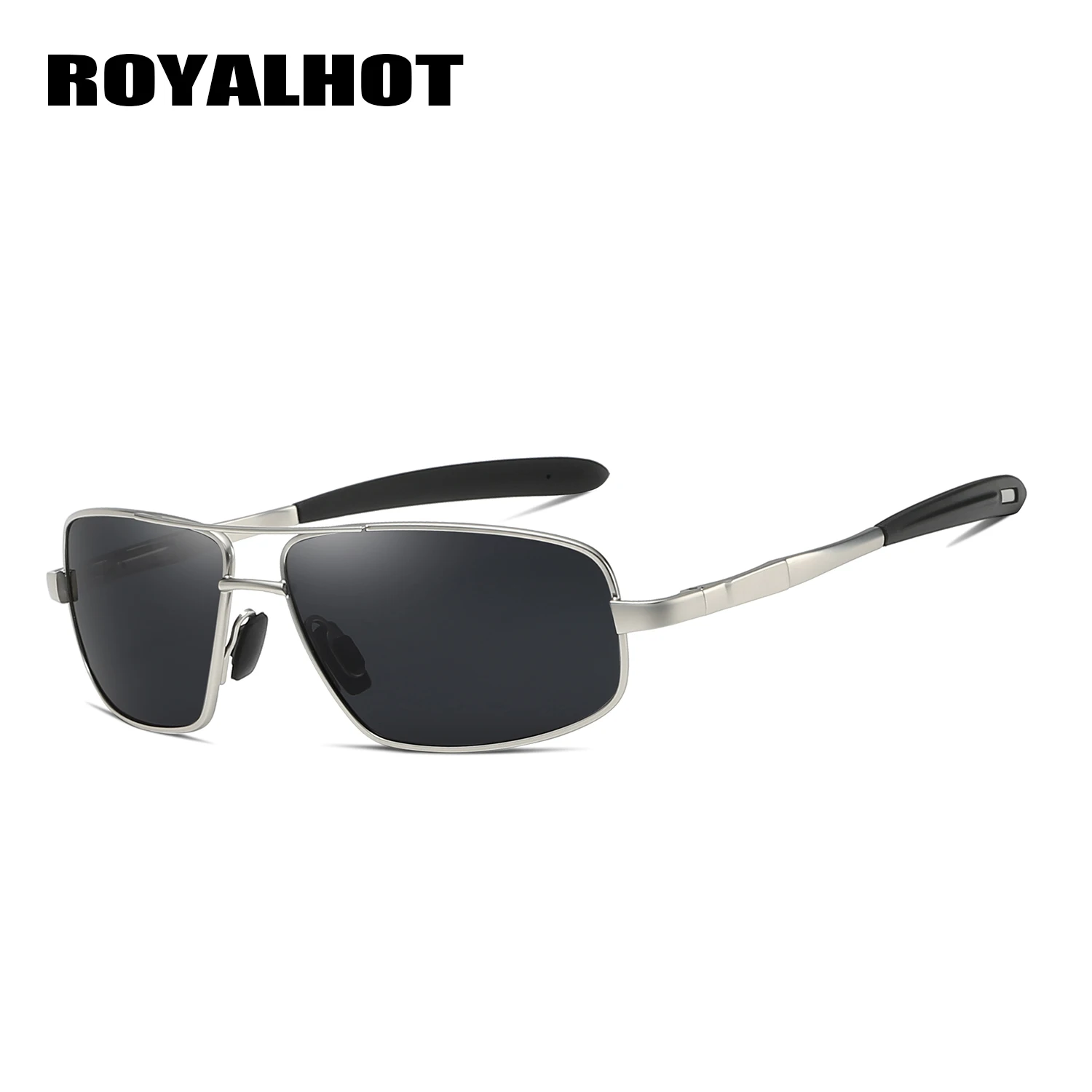 RoyalHot, мужские, женские, модные, сплав, крутые, Прямоугольная оправа, солнцезащитные очки, для вождения, солнцезащитные очки, оттенки, Oculos masculino, мужские, 900138 - Цвет линз: Silver Grey