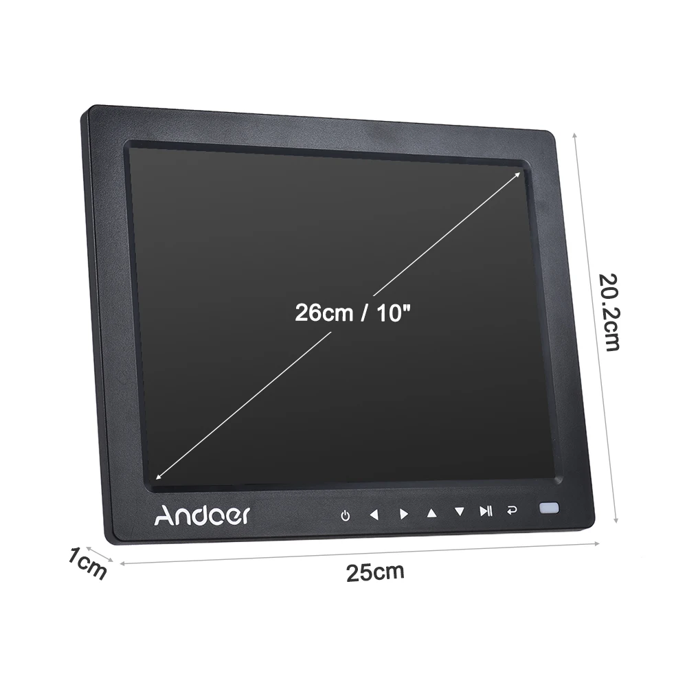 Andoer 10 &quotHD Цифровая фоторамка настольный альбом дисплей изображение 1080P видео MP4