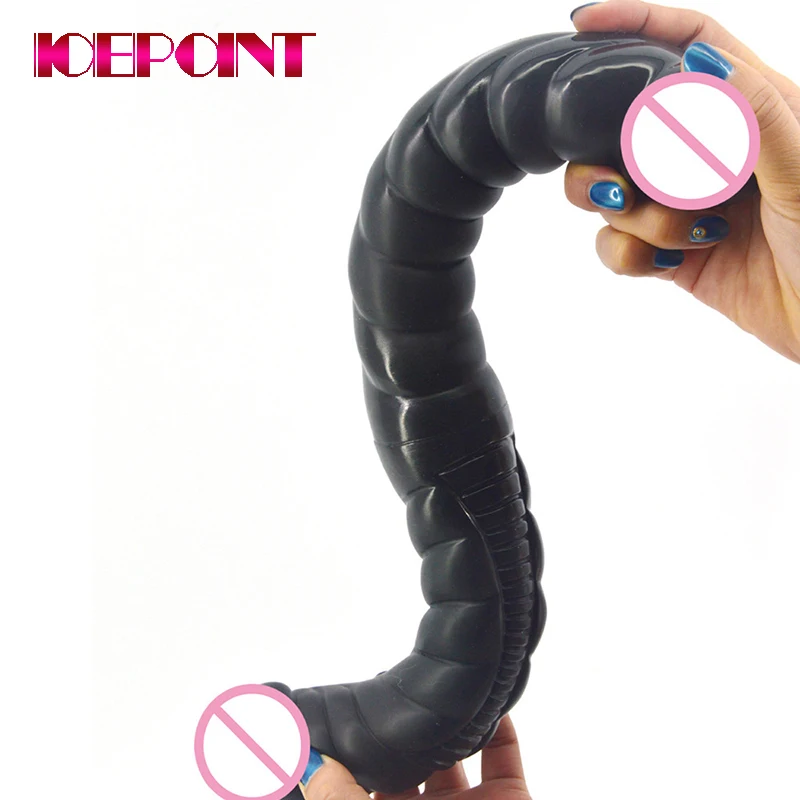 43*4.8cm Double Long Soft Silicone Dildo Lesbian Vaginal Anal Plug Massage For Women Realistic Dildos Sex Toys For Ladies Gays