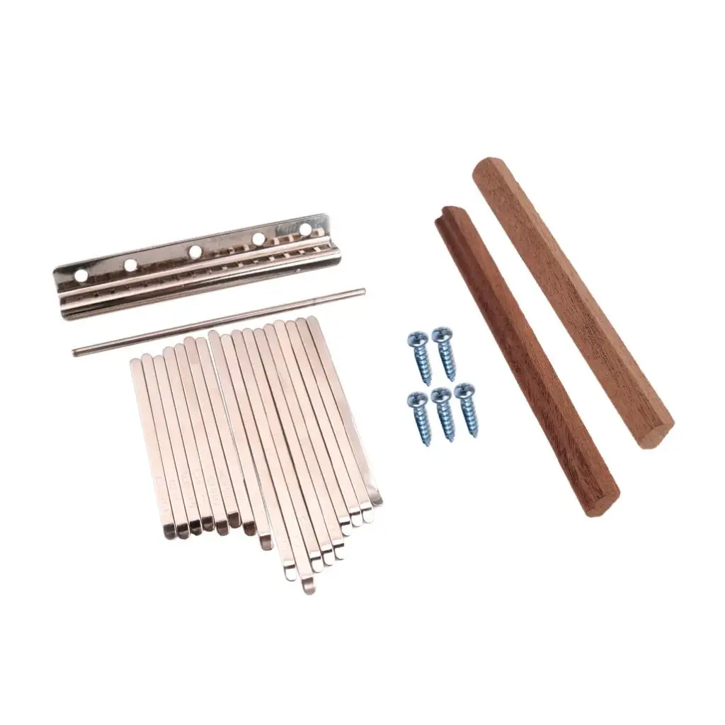 DIY Kalimba стальные ключи+ деревянная Замена моста для 17 ключей Marimba «пианино для больших пальцев» перкуссия пальца