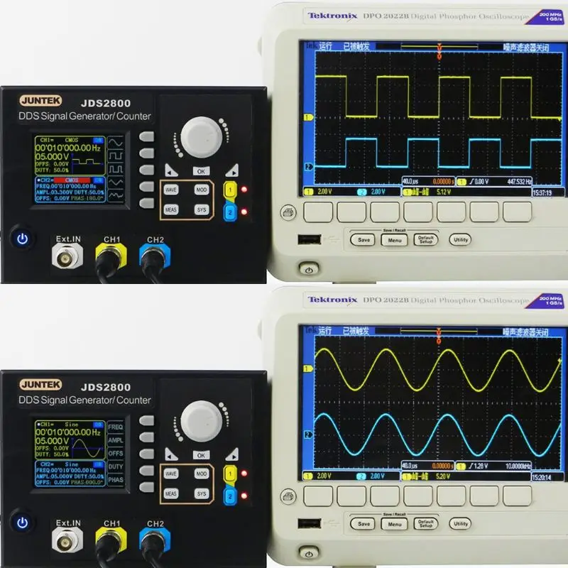 OOTDTY 2 канала DDS генератор сигналов счетчик частотомер произвольный 15 МГц JDS2800 ЕС 63HF высокое качество