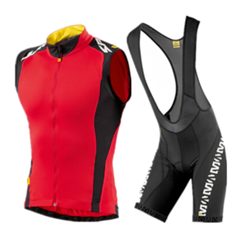 Mavic 2018 Ciclismo Jersey verano equipo chaleco sin mangas conjunto Ropa bicicleta deportiva |