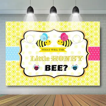

Bumble Bee Gender Reveal Backdrop What Will it Bee Gender Reveal Party Little Honey Boy or Girl Gender Surprise Party Decor
