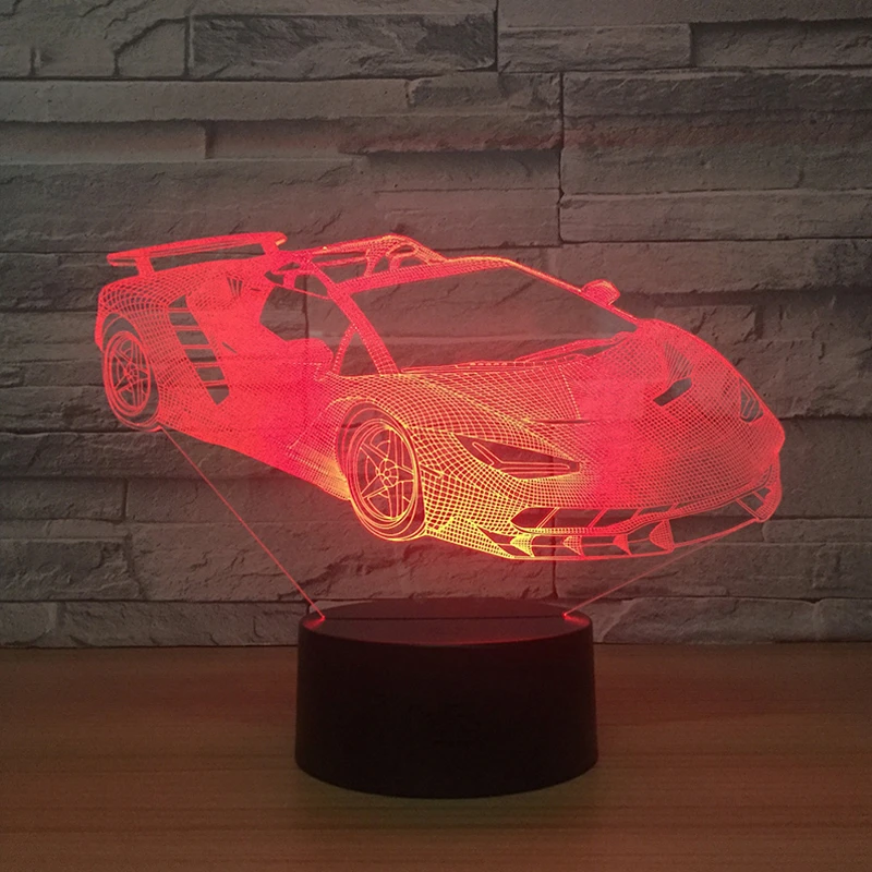 Красочный аудио электронный ночной Светильник 3D автомобильный индукционный светильник подарок для пары романтическое украшение дома аксессуары - Цвет: I