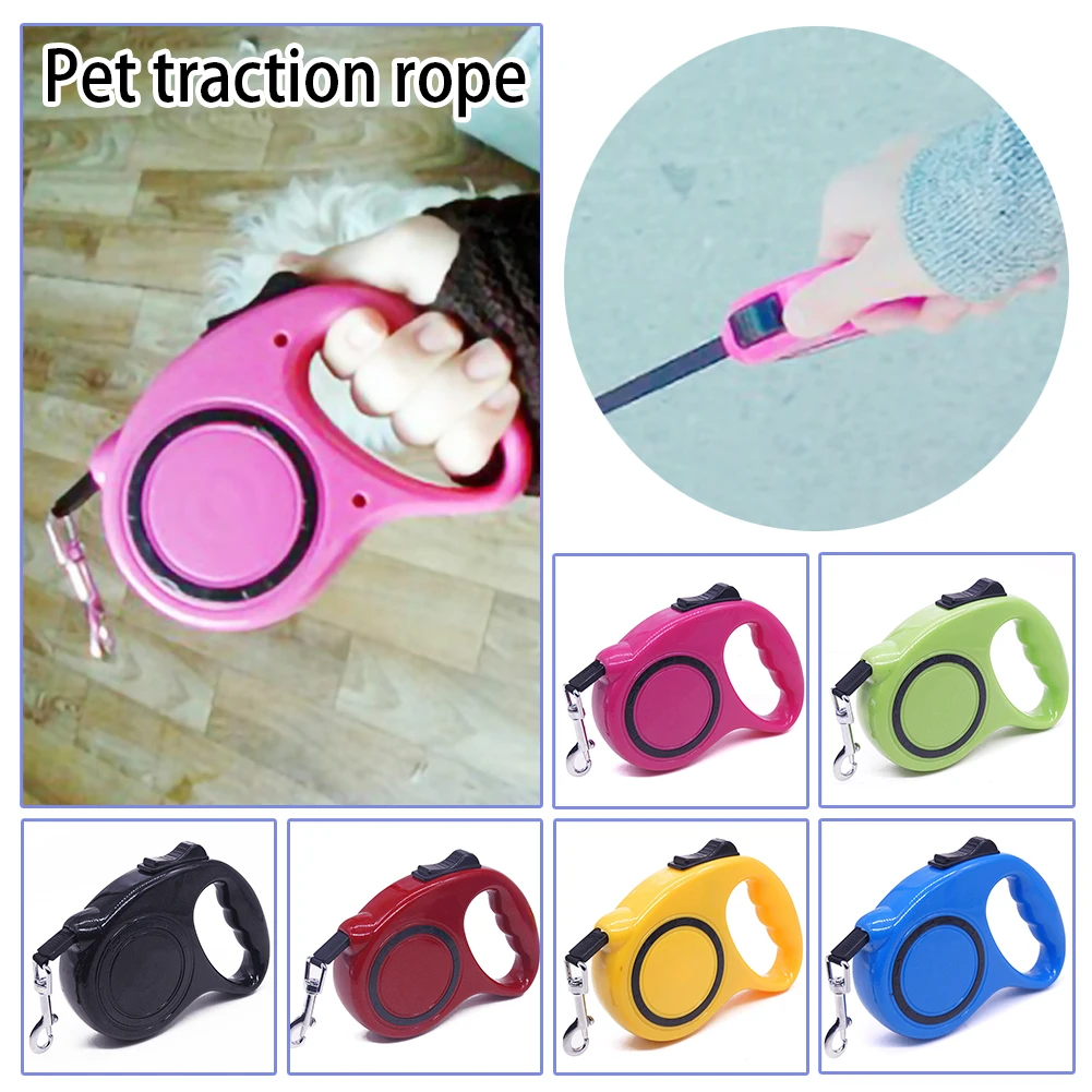 3/5M Nylon Retractable Dog Leash Rope For Small Medium Large Dog Cat Retractable Dog Leashes Cat