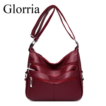 

Glorria Bag Female Shoulder Bags 2020 Designer Good Quality Leather Women Crossbody Messenger Bag Daily Portable Ladies Handbag