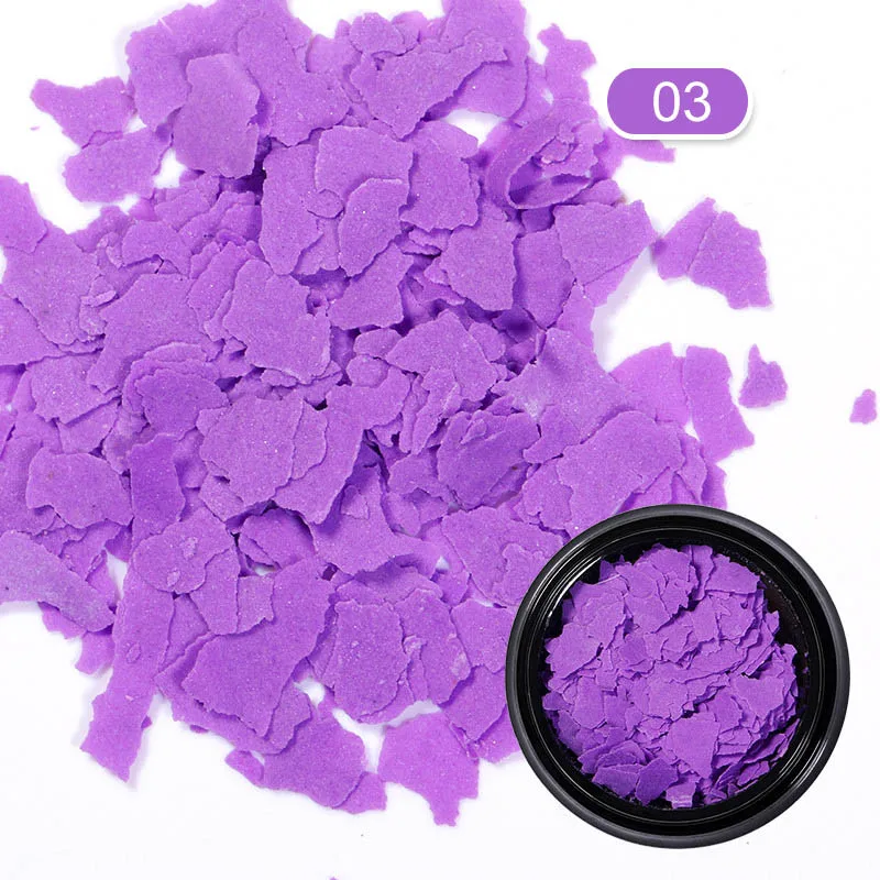 Pattern 3 1 Box Colorful Nail Fakes Irregular Meteorite Fragment Nail Flakies Micas Sheets 3D Nail Art Decorations DIY Design Flakes - Color: Pattern 3