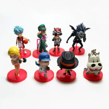 

8PCS/set Japanese Cartoon Action Figures 5-7cm One Piece Decoration Ornaments for Car/cake/home