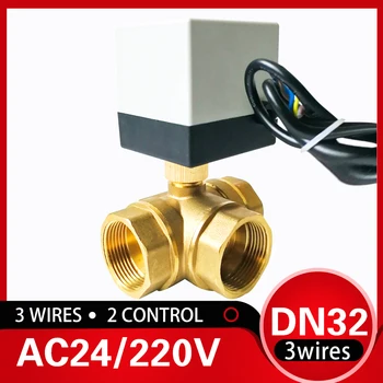 

DN32 Miniature Electric balll valve1-1/4“, AC24V or AC220V Motorized water valve Actuated valve used for tank drain water