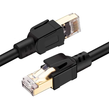 

Cat8 Ethernet Cable 20FT, High Speed 26AWG Cat8 LAN Network Cable 40Gbps,2000Mhz RJ45 Connector for Modem,Router,Gaming