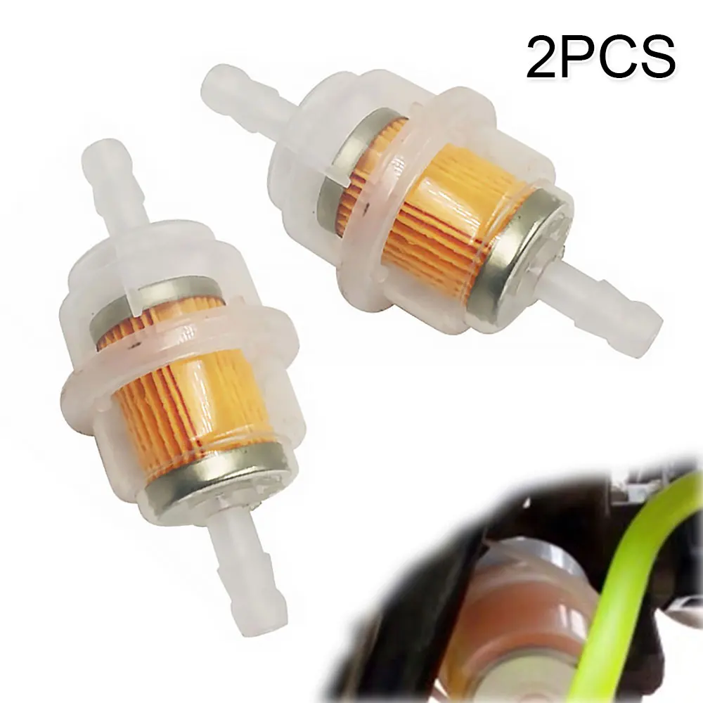 

2Pcs Motorcycle Petrol Gas Fuel Gasoline Oil Filter for Scooter Motorcycle Moped Scooter Dirt Bike ATV Go Kart Oil Fuel Filter