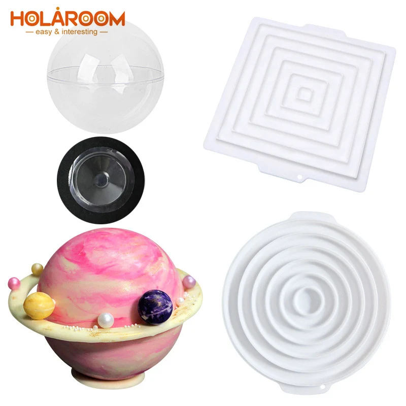 

Planet Shape Cake Mold Mousse Cake Chocolate Dessert Silicone Mould Practical Cake Decoration Molds Kitchen DIY Baking Tools