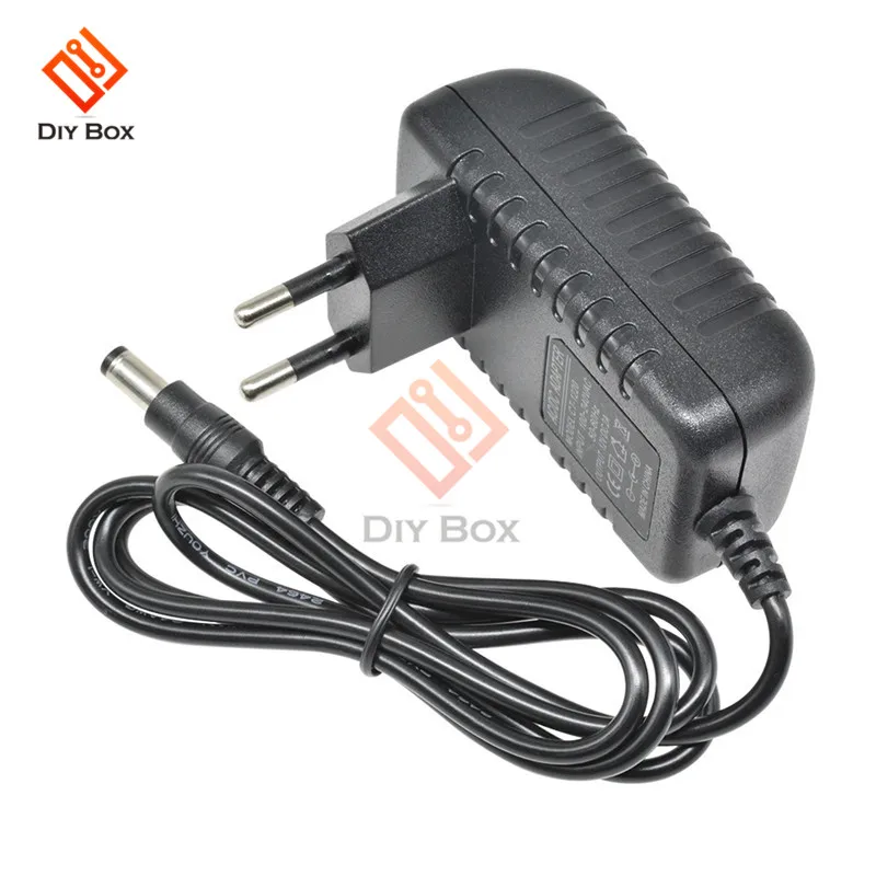 AC 100-240 V DC 12V 2A US EU Plug адаптер питания конвертер зарядное устройство 5,5*2,1 мм Интерфейс длина линии 1 м