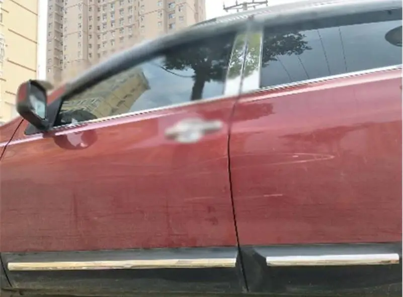 Автомобильный Стайлинг для Nissan Qashqai 2008- J10 4 шт./компл. Нержавеющая сталь Автомобильные Боковые молдинги боковой двери украшения