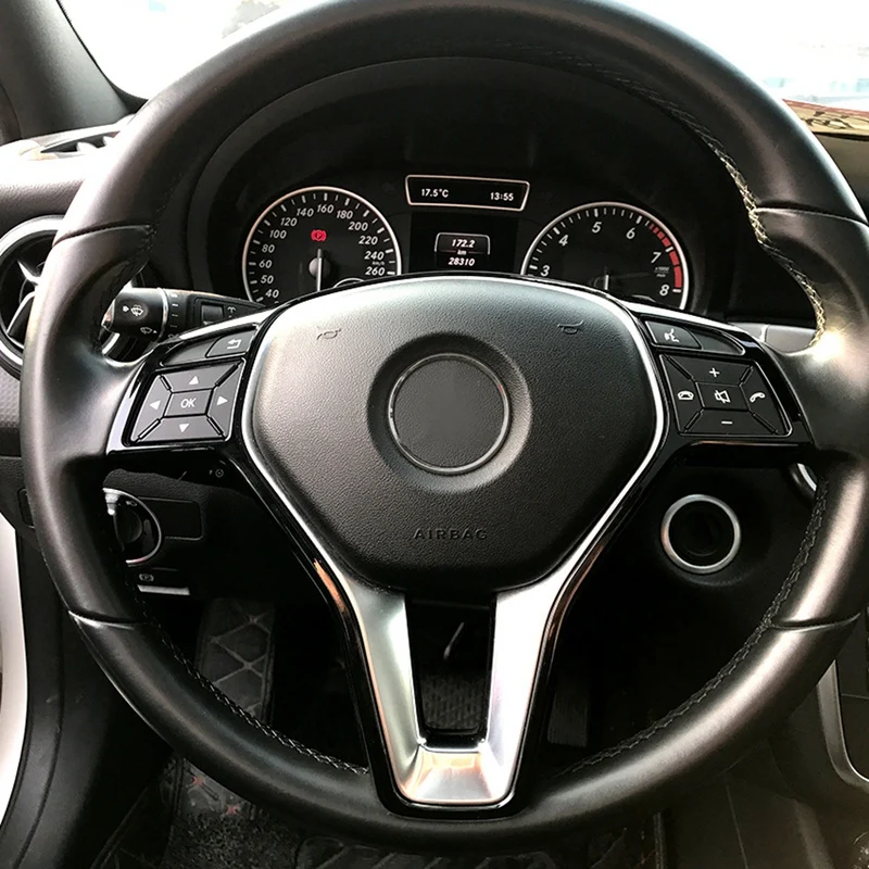 Накладка на руль автомобиля для Mercedes Benz a B C E Cla Cls Gla Glk Class W176 W246 W204 W207 W212 W117 W218 X156 X2 |
