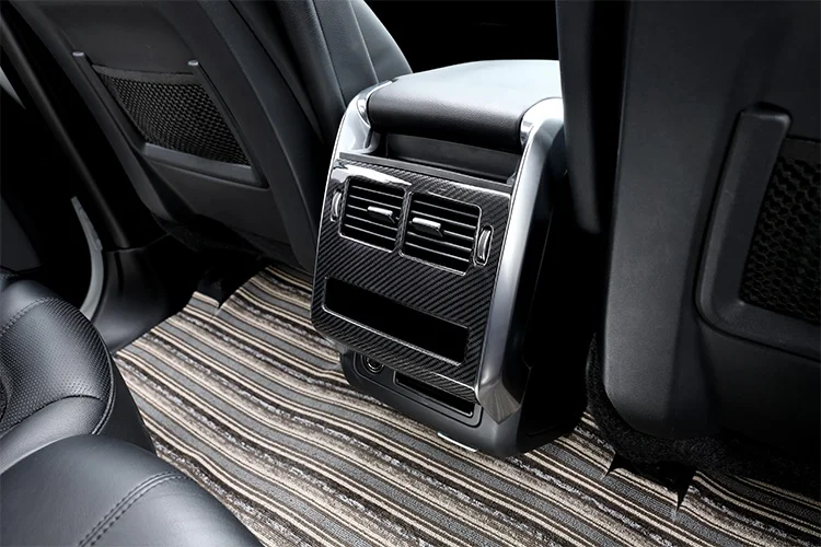 Настоящее углеродное волокно для Landrover Range Rover Sport- задний ряд AC Outlet Frame Cover Trim