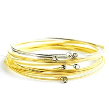 6 шт./компл. гитары латунные аксессуары струны универсальная Акустическая гитара струна латунные шестигранные стальные струны с сердечником для гитарных деталей