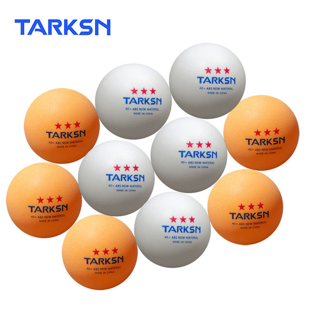 TARKSN 10pcs PRO ABS Material Table Tennis Balls 3 Star 40+mm Plastic