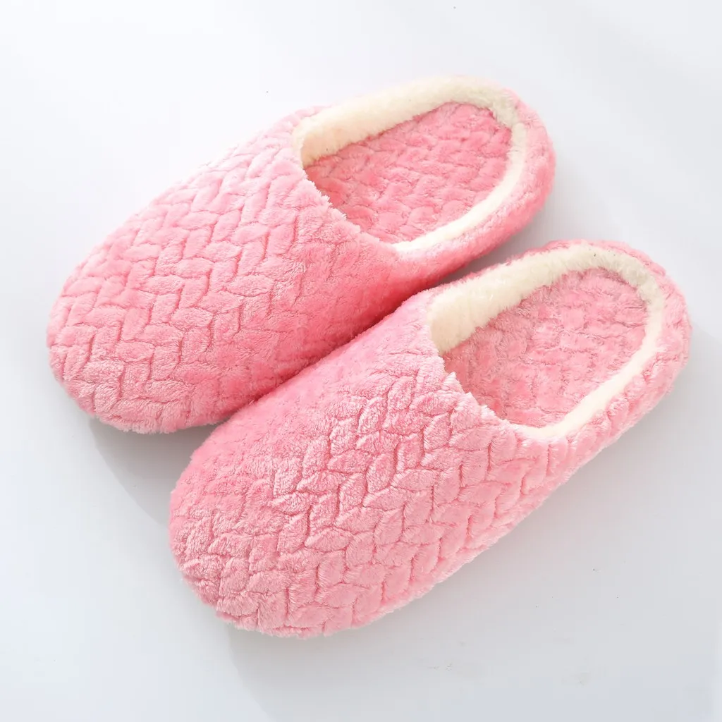 Милая женская обувь розового цвета женские тапочки, домашние, без шнуровки, на нескользящей подошве цветок Повседневное зимние Sloffen Dames Зимние тапочки женская домашняя обувь