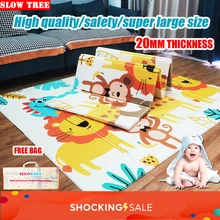 XPE – tapis de jeu pliant et antidérapant pour bébé, 200x180cm, pour ramper, Puzzle, jouet éducatif, cadeau