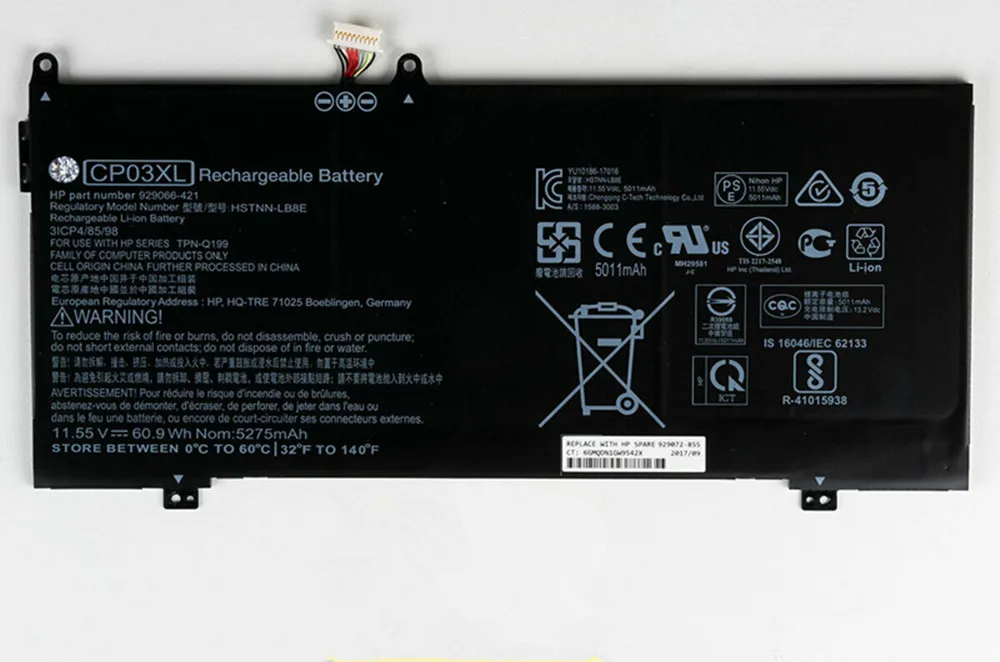Новые оригинальные CP03XL батарея для hp 929072-855 13-ae HSTNN-LB8E 929066-421 спектр x360