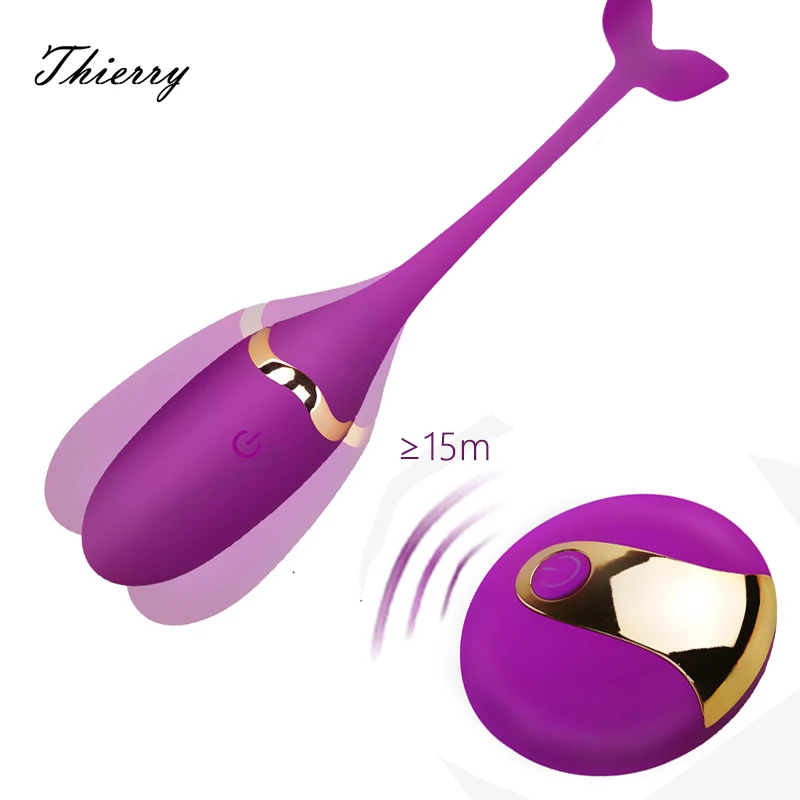 Thierry Wireless Remote Control Vibrating Silicone Bullet Egg Vibrators Rechargeable Massage Benwa Ball Adult Sex Toys For WomenVagina Balls pic