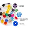 Perles Bicone en verre à facettes, 4mm/6mm, pour la fabrication de bijoux, DIY, vente en gros, autriche, 5238 ► Photo 3/6