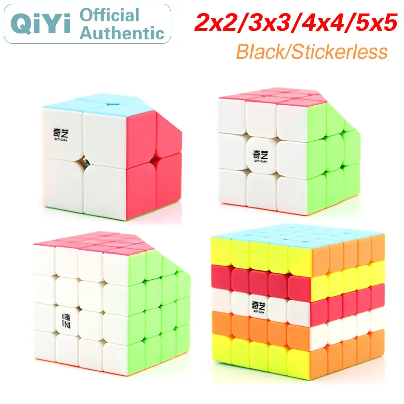 QiYi 2x2x2 3x3x3, 4x4x4, 5x5x5, волшебный куб, 2x2/oneplus 3/OnePlus x 3 4x4 5x5 Neo Скорость кубики Пазлы антистресс развивающие игрушки для детей подарок