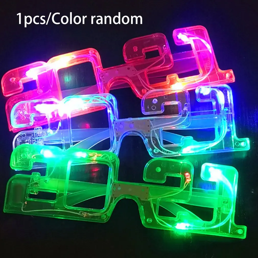 LED Luminous Glasses Halloween Glowing Neon Christmas Party Bril Flashing Light Glow Sunglasses Glass Festival Supplies Costumes