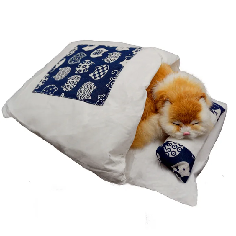 Removable Cats Bed Cat Litter Sleeping Bag Home Supplies Products For