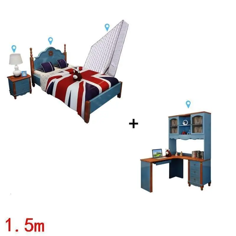 Для детская кроватка Mebles Dla Dzieci Kinderbedden дерево Muebles De Dormitorio Кама Infantil горит Enfant Спальня мебель детская кровать - Цвет: MODEL F