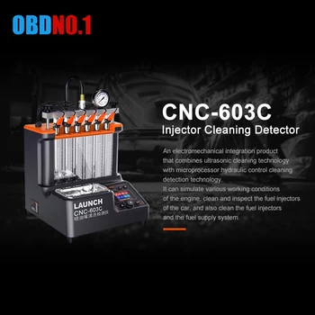 

Test Bench Equipment CNC-603C 220V 300W Injector Cleaner & Tester better than CNC 602A Fuel Injector Tester Cleaning Machine