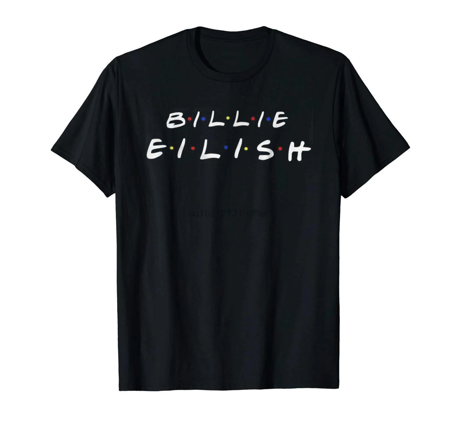Billie Eilish Friends черная футболка Cool крутая забавная мужские высококачественные