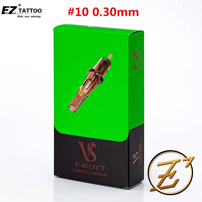 

EZ V-Select Tattoo Cartridge Needles #10 0.30mm Magnum Tattoo Needles for Cartridge Tattoo Machine Tattoo Grips 20pcs/Box