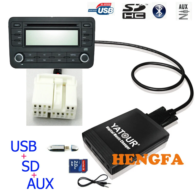 Usb адаптер Yatour aux для Honda Civic Accord CRV 2004 2011 автомобильного аудио радио MP3 плеера YT