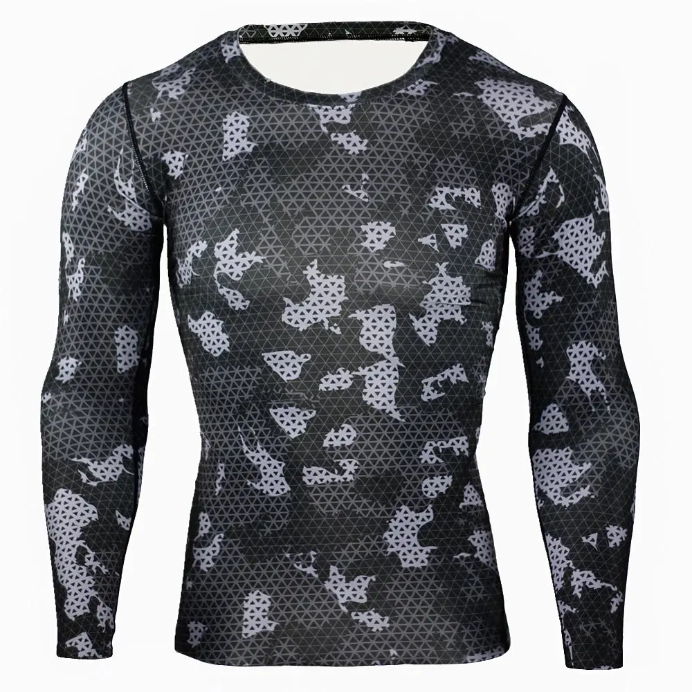 Быстрая спортивная рубашка для мужчин, для бега, фитнеса, плотно защищенная, для извержения, футбола, баскетбола, Спортивная рубашка для спортзала, компрессия