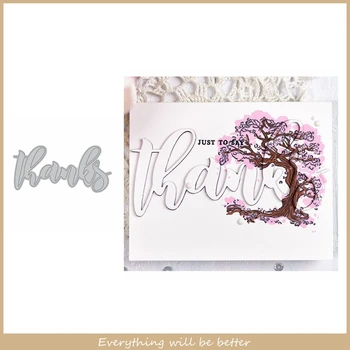 

Thanks Letter Words Alphabet Metal Cutting Dies Frame Tool Make Cards For Scrapbook Crafts Hot Stencils Die Cut Embossing Paper